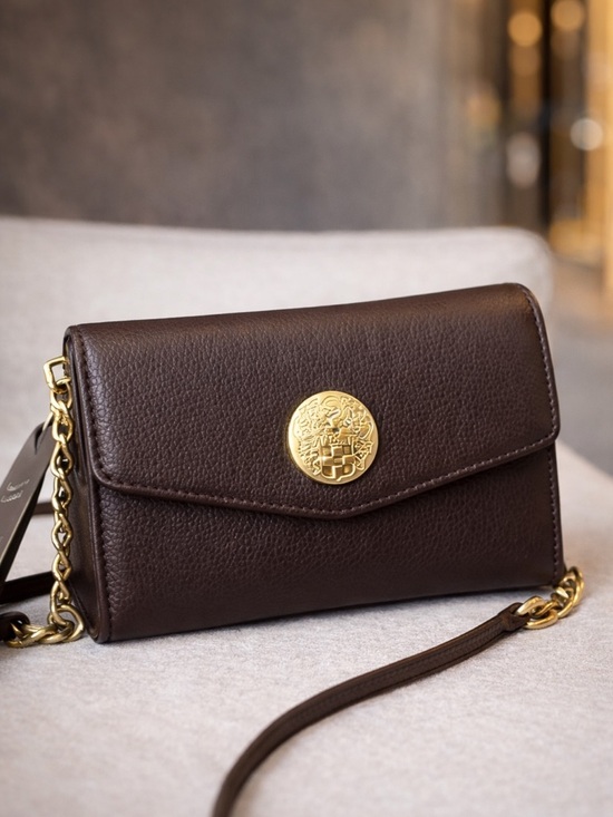 Vince Camuto Handbags - Vince Camuto Omari Leather Wallet on Chain WOC Crossbody NWT Black Cherry